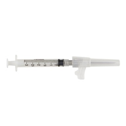 [CAR-8881833215] Syringe with Hypodermic Needle Magellan™ 3 mL 22 Gauge 1-1/2 Inch Attached Needle Sliding Safety Needle