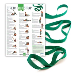 [OPT-440PS] Stretch Assist Strap With Poster Stretch-Out® 6 Foot Length Green