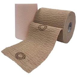 [ACP-8840UBC-TN] 2 Layer Compression Bandage System CoFlex® TLC Calamine with Indicators 4 Inch X 6 Yard / 4 Inch X 7 Yard Self-Adherent / Pull On Closure Tan NonSterile 20 to 30 mmHg