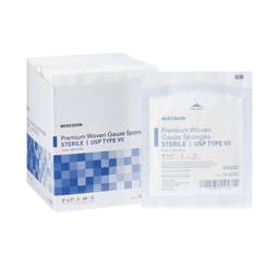 [MCK-16-42332] USP Type VII Gauze Sponge McKesson Cotton 12-Ply 3 X 3 Inch Square Sterile