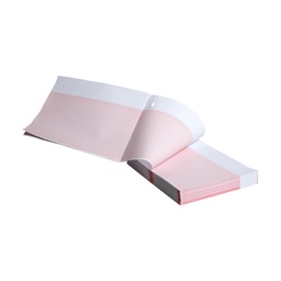 [GEM-2104771-001] Thermal Paper A, Red Grid, 155mm Wide, Z-Fold, Hole Queue, 150 sheets/pk, 16 pk/cs (Continental US Only)