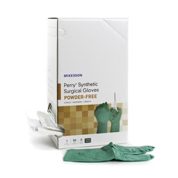 [MCK-20-2570N] Surgical Glove McKesson Perry® Performance Plus Size 7 Sterile Pair Polychloroprene Extended Cuff Length Smooth Dark Green Chemo Tested