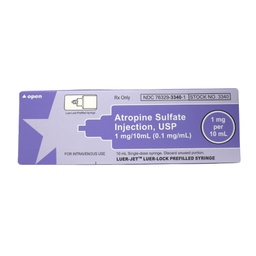 [HLF-1021580] Atropine Sulfate, Preservative Free 0.1 mg / mL Injection 10 mL