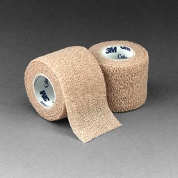 [MMM-1582] Cohesive Bandage 3M™ Coban™ 2 Inch X 5 Yard Standard Compression Self-adherent Closure Tan NonSterile