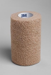 [MMM-1584] Cohesive Bandage 3M™ Coban™ 4 Inch X 5 Yard Standard Compression Self-adherent Closure Tan NonSterile