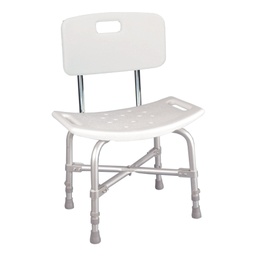 [MCK-146-12021KD-1] Bath Bench McKesson Without Arms Aluminum Frame With Backrest 20 Inch Seat Width 500 lbs. Weight Capacity