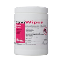 [MET-10-1090] CaviWipes™ Surface Disinfectant Premoistened Alcohol Based Manual Pull Wipe 220 Count Canister Disposable Alcohol Scent NonSterile