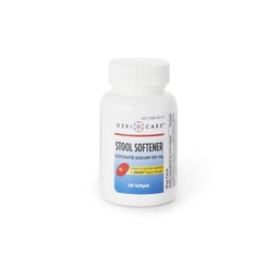 [MCK-401-01-GCP] Stool Softener Geri-Care® Softgel 100 per Bottle 100 mg Strength Docusate Sodium