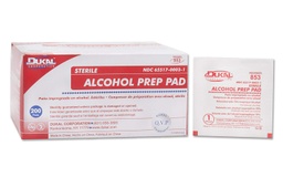 [DUK-853] Alcohol Prep Pad Dukal® 70% Strength Isopropyl Alcohol Individual Packet Medium Sterile