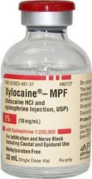 [CRX-63323048737] Xylocaine® - MPF with Epinephrine Lidocaine HCl / Epinephrine, Preservative Free 1% - 1:200,000 Injection 30 mL