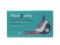 [PDS-265213] Unisex Adult Absorbent Underwear Padsorb® Extra Pull On with Tear Away Seams Large Disposable Heavy Absorbency