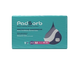 [PDS-265212] Unisex Adult Absorbent Underwear Padsorb® Extra Pull On with Tear Away Seams Medium Disposable Heavy Absorbency