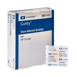 [CAR-44120] Adhesive Spot Bandage Curity™ 7/8 Inch Plastic Round Sheer Sterile