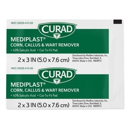 [MDL-08019630260] Corn / Callus / Wart Remover Curad® MediPlast® 40% Strength Medicated Pad 25 per Box