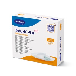 [HAR-413903] Super Absorbent Dressing Zetuvit® Plus Silicone Border Silicone Adhesive 6 X 6 Inch Square