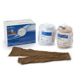 [ACP-7800TLC-XL] 2 Layer Compression Bandage System CoFlex® TLC XL with Indicators 4 Inch X 5-2/5 Yard / 4 Inch X 7 Yard Self-Adherent / Pull On Closure Tan NonSterile 35 to 40 mmHg