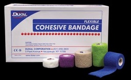 [DUK-8025AS] Cohesive Bandage Dukal™ 2 Inch X 5 Yard Standard Compression Self-adherent Closure Assorted Colors NonSterile