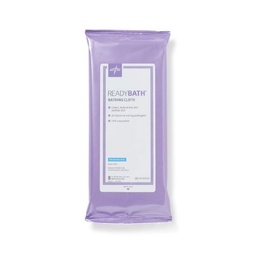 [MDL-MSC095305] Rinse-Free Bath Wipe ReadyBath® Soft Pack Water / Cocamidopropyl PG-Dimonium Chloride Phosphate / Glycerin Unscented 8 Count