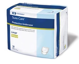 [CAR-1605] Unisex Adult Absorbent Underwear Sure Care™ Plus Pull On with Tear Away Seams Small / Medium Disposable Heavy Absorbency
