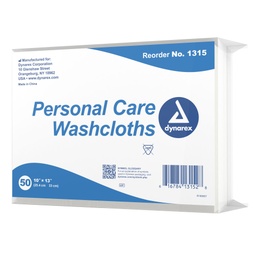 [DYX-1315] Washcloth Dynarex® 10 X 13 Inch White Disposable