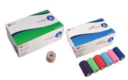 [DYX-3181] Cohesive Bandage Sensi-Wrap 1 Inch X 5 Yard Standard Compression Self-adherent Closure Red / Green / Purple / Dark Blue / Pink / Light Blue NonSterile