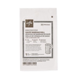 [MDL-PRM25865] Fluff Bandage Roll Caring® Cotton 6-Ply 4-1/2 Inch X 4-1/10 Yard Roll Shape Sterile
