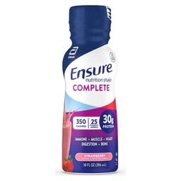 [ABB-68059] Oral Supplement Ensure Complete® Strawberry Flavor Ready to Use 10 oz. Bottle