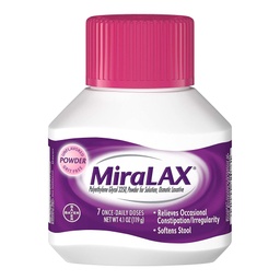 [MSD-11523723402] Laxative MiraLAX® Unflavored Powder 4.1 oz. 17 Gram Strength Polyethylene Glycol 3350
