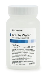 [MCK-37-6250] McKesson Irrigation Solution Sterile Water for Irrigation Not for Injection Bottle, Screw Top 100 mL
