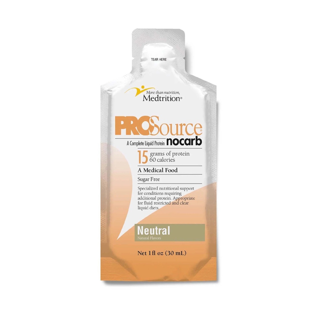 Oral Supplement ProSource™ NoCarb Neutral Flavor Liquid 1 oz. Pouch ...
