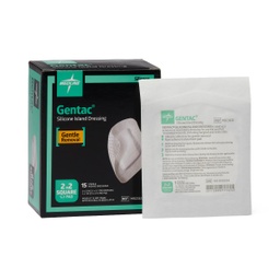 [MDL-MSC3322] Silicone Adhesive Island Wound Dressing, 2&quot; x 2&quot;, 1&quot; x 1&quot; Pad Size