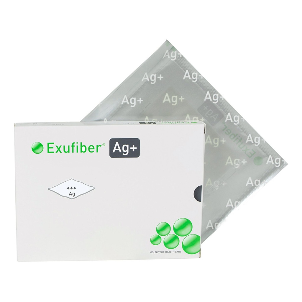 Silver Gelling Fiber Dressing Exufiber® Ag+ 4 X 5 Inch Rectangle ...