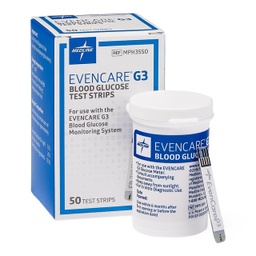 [MDL-MPH3550] Glucose Test Strips for EvenCare G3 Meter 50/bx