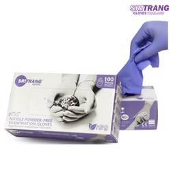 [SRT-627396] Nitrile Powder-Free Exam Gloves, X-Large,  Blue, 3.5gm, 100pcs/box