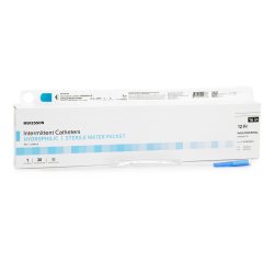 [MCK-16-MH1612] Urethral Catheter McKesson Straight Tip Hydrophilic Coated PVC 12 Fr. 16 Inch