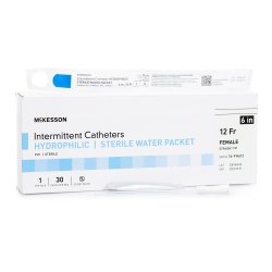 [MCK-16-FH612] Urethral Catheter McKesson Straight Tip Hydrophilic Coated PVC 12 Fr. 6 Inch