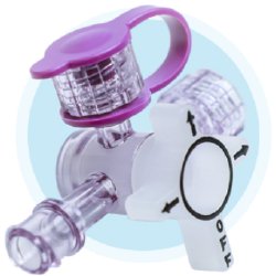 [ICU-M9000-EF] Closed Enteral Tube Valve ENFit® Lopez Valve® NonSterile, Tethered Cap