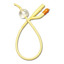 [MDL-DYND11216] Foley Catheter Medline 2-Way Coude Tip 10 cc Balloon 16 Fr. Elastomer Coated Silicone
