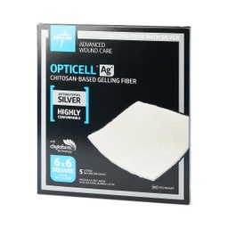 [MDL-MSC9866EPZ] Silver Gelling Fiber Dressing Opticell Ag+ 6 X 6 Inch Square Sterile
