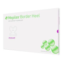 [MOL-282790] Foam Dressing Mepilex® Border Heel 8-3/5 X 9 Inch Heel Adhesive with Border Sterile