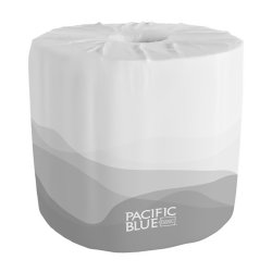 [GRG-19880/01] Toilet Tissue Pacific Blue Basic® White 2-Ply Standard Size Cored Roll 550 Sheets 3-4/5 X 4 Inch