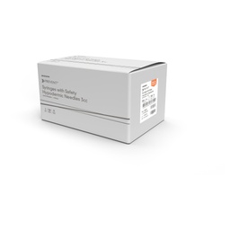 [MCK-102-SN3C251S3] Syringe with Hypodermic Needle McKesson Prevent® 3 mL 25 Gauge 1 Inch Detachable Needle Hinged Safety Needle