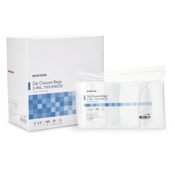 [MCK-4588] Reclosable Bag McKesson 4 X 6 Inch Polyethylene Clear Zipper Closure