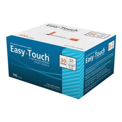 [MHC-830565] Standard Insulin Syringe with Needle EasyTouch™ 0.5 mL 5/16 Inch 30 Gauge NonSafety Thin Wall