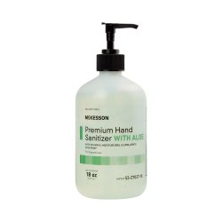 [MCK-53-27037-18] Hand Sanitizer with Aloe McKesson Premium 18 oz. Ethyl Alcohol Gel Pump Bottle