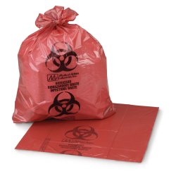 [MCK-03-4550] Infectious Waste Bag McKesson 7 to 10 gal. Red Bag 24 X 24 Inch