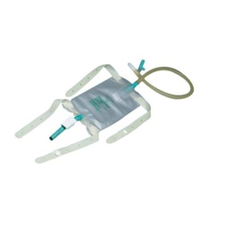 [BAR-150719] Urinary Leg Bag Anti-Reflux Valve Sterile 19 oz. Vinyl