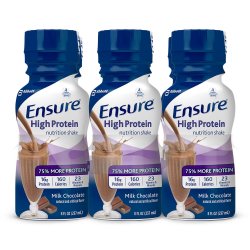 [ABB-64115] Oral Protein Supplement Ensure® High Protein Shake Milk Chocolate Flavor Ready to Use 8 oz. Bottle