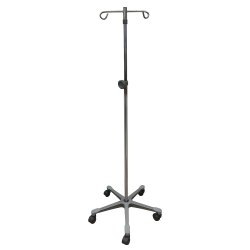 [MCK-16-11300] IV Stand Floor Stand 2 Hooks 4 Legs with Casters