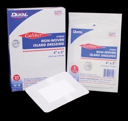 [DUK-4070] Adhesive Dressing Caliber™ 2 X 3 Inch Nonwoven Rectangle White Sterile